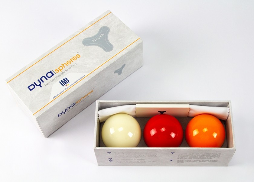 Топки за карамбол DynaSpheres Carom Silver 61,5 мм